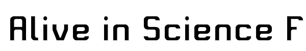 Alive in Science Fiction font preview